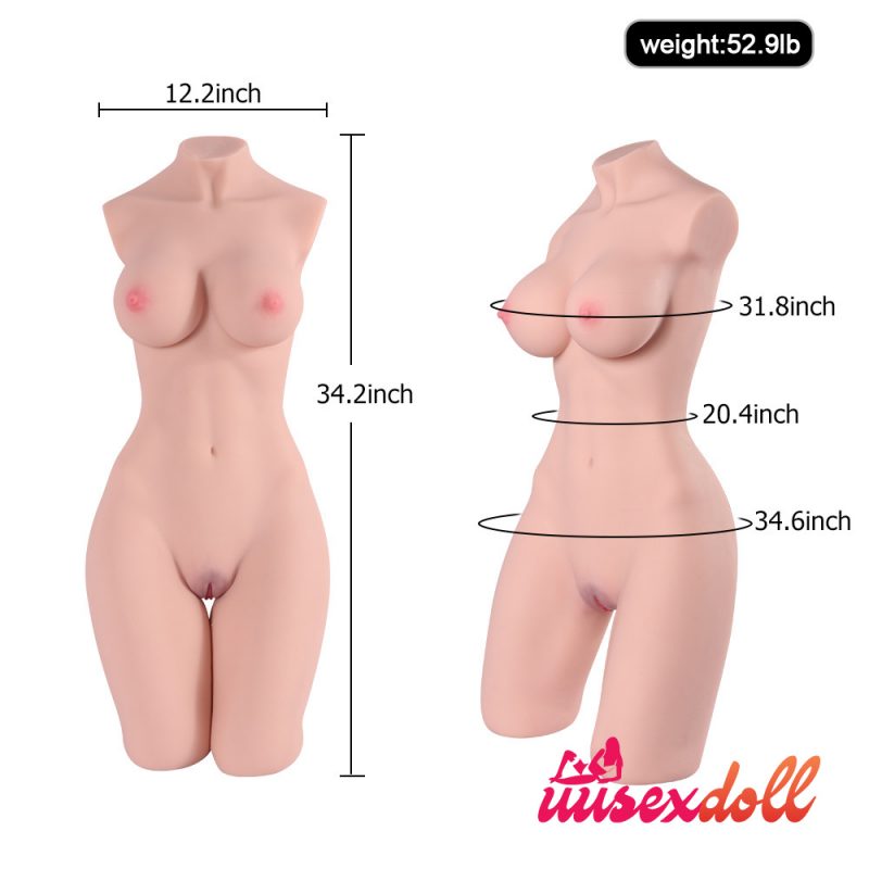 52.9LB Hot Selling Realistic Half Torso Sex Doll
